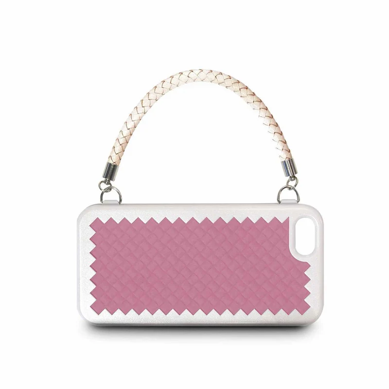 The Joy Factory New York Woven Handbag Case with Handle for iPhone5/5S, CSD120 (Pink)