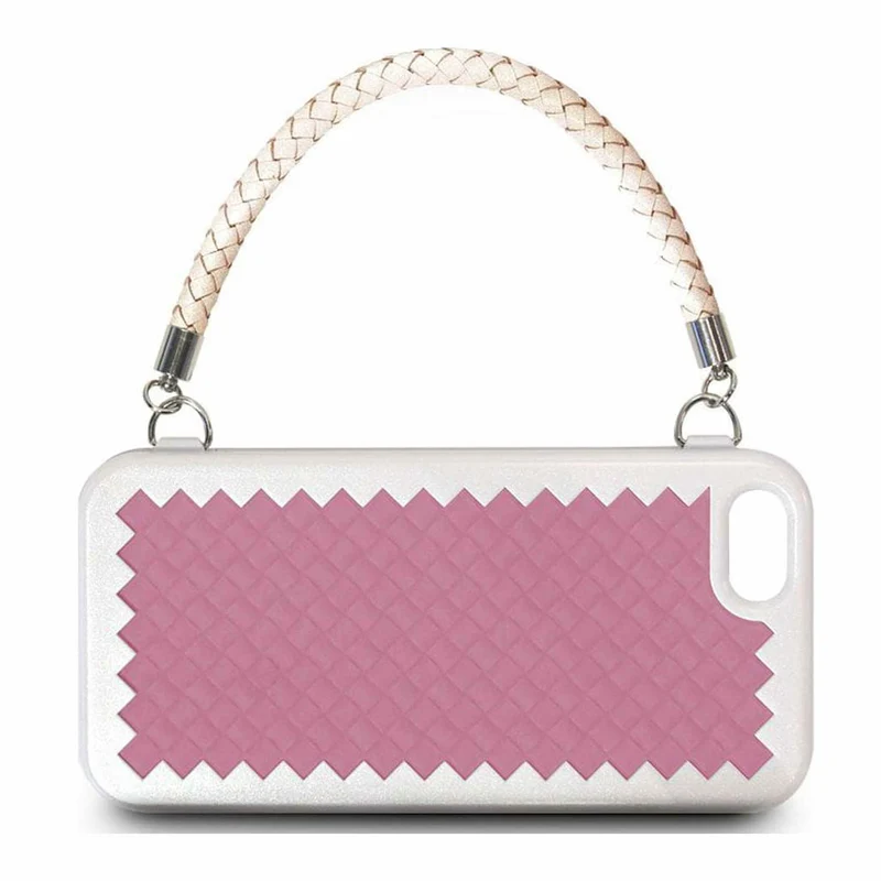 The Joy Factory New York Woven Handbag Case with Handle for iPhone5/5S, CSD120 (Pink)