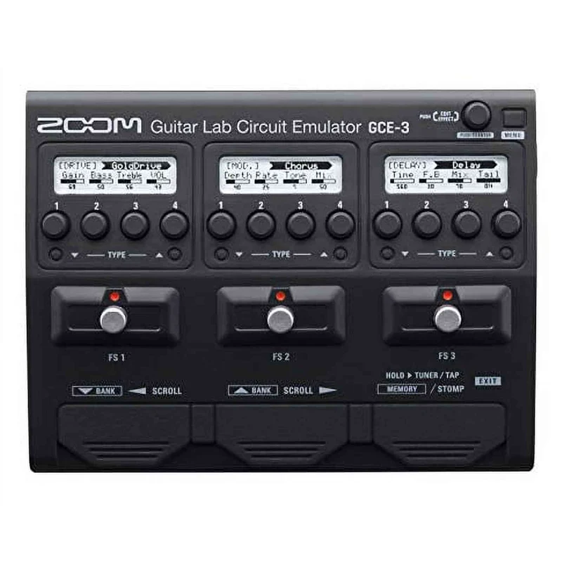 Zoom GCE-3 Guitar Lab Circuit Emulator, Compact USB Audio Interface for Emulation of Zoom Effects Processors Using Guitar Lab Software