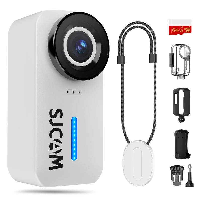 SJCAM C110+ 4K30FPS Action Camera Ultra HD with EIS, 170 Degree Wide Angle 98FT Waterproof CameraÔºåHelmet Camera with Mount Kits, 32G SD Card