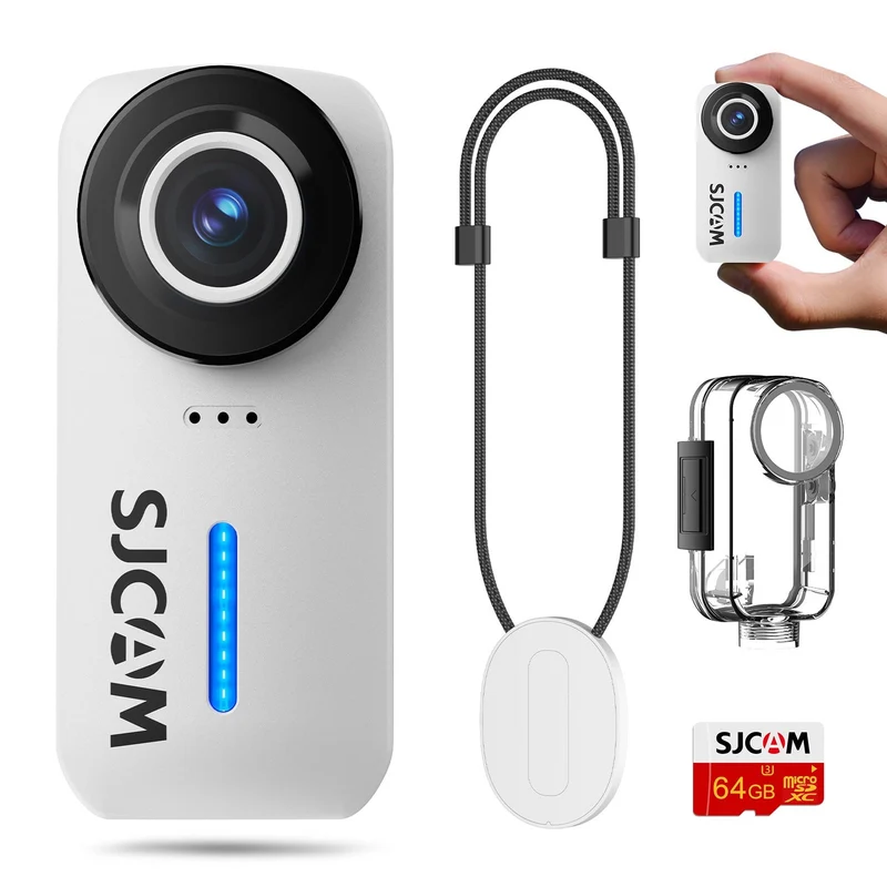 SJCAM C110+ 4K30FPS Action Camera Ultra HD with EIS, 170 Degree Wide Angle 98FT Waterproof CameraÔºåHelmet Camera with Mount Kits, 32G SD Card