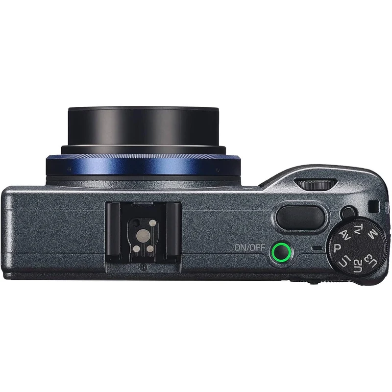 Ricoh GR IIIx Urban Edition, Metallic Gray Body with Navy Blue Ring, Digital Compact Camera with 24MP APS-C Size CMOS Sensor, 40mmF2.8 GR Lens (in The 35mm Format)