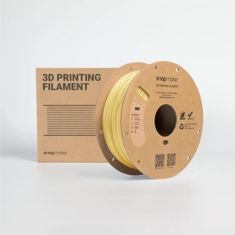 Snapmaker Matte PLA 3D Printer Filament With Spool (Butter Cream) [1kg]