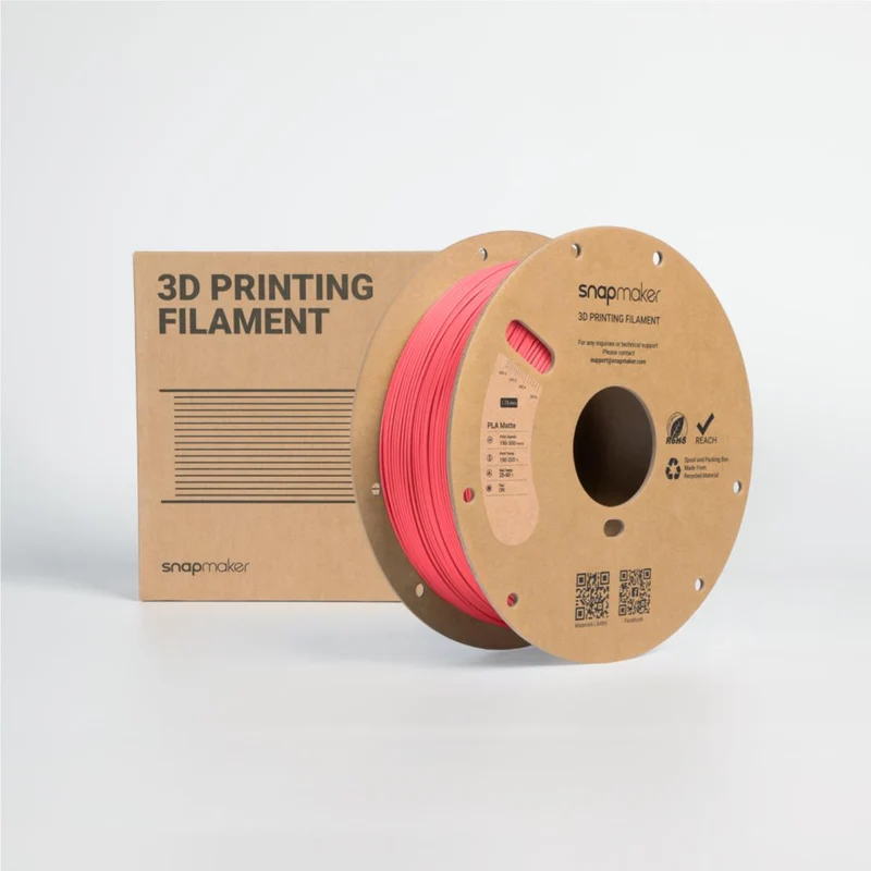 Snapmaker Matte PLA 3D Printer Filament With Spool (Watermelon Red) [1kg]