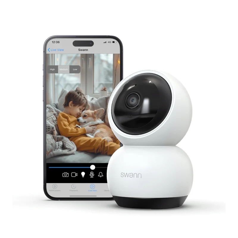 Swann EVO 2K Pan and Tilt Indoor WiFi Camera