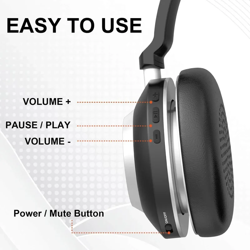 Wantek® WK882BT Noise Canceling Bluetooth Headset for Work