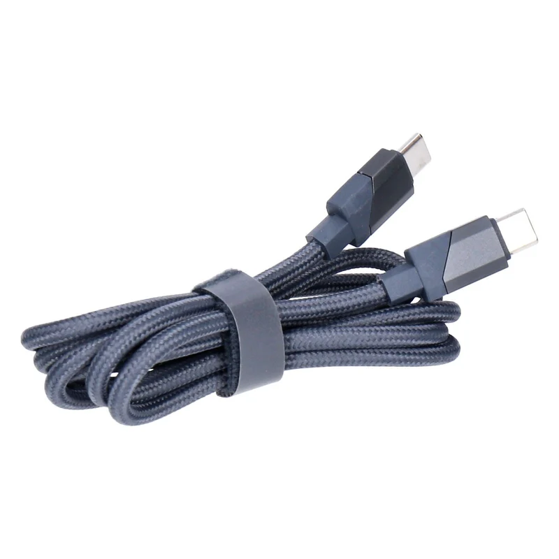 SDL Lade- und Synchonisierungskabel 1,2 m USB-C auf USB-C Stoff ummantelt grau