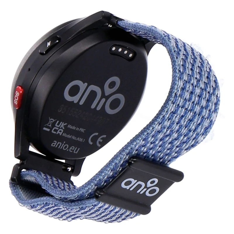 ANIO 6 Smartwatch für Kinder Blue mit GPS & Anruffunktion Ortungsfunktion SOS Knopf