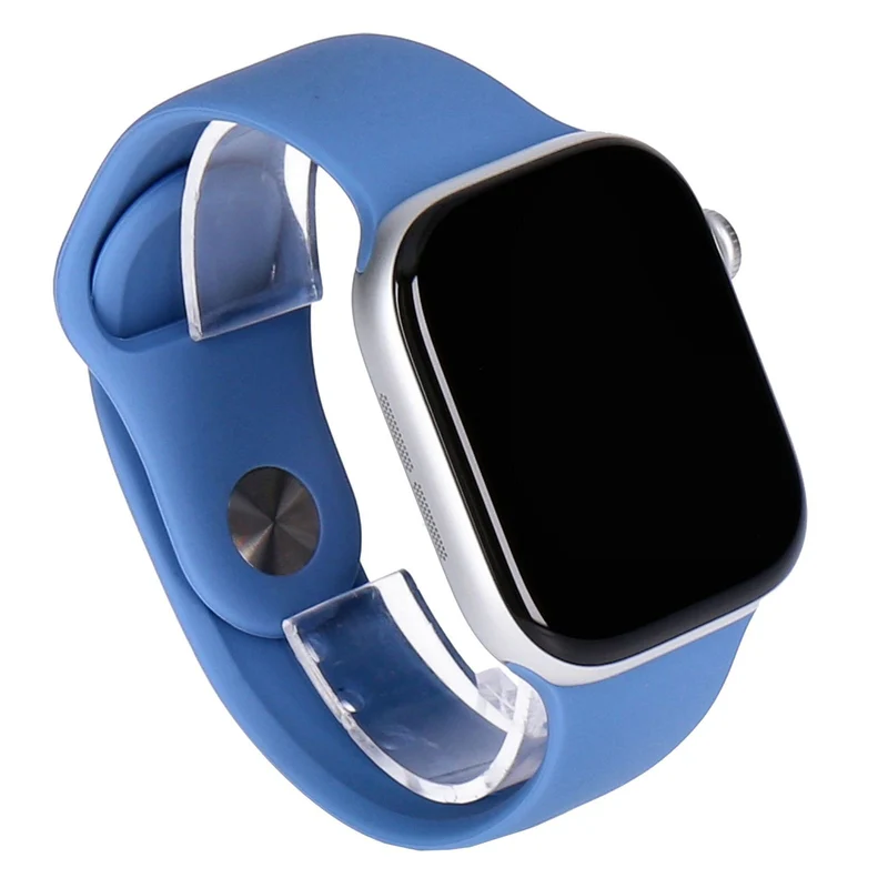 Apple Watch Series 10 46mm GPS Silber S/M Aluminiumgehäuse, Sportarmband Denim