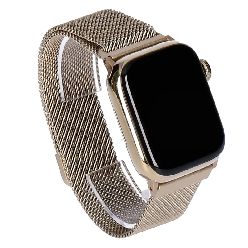 Apple Watch Series 9 41mm GPS + 4G Gold Edelstahlgehäuse mit Milanaise Armband Gold