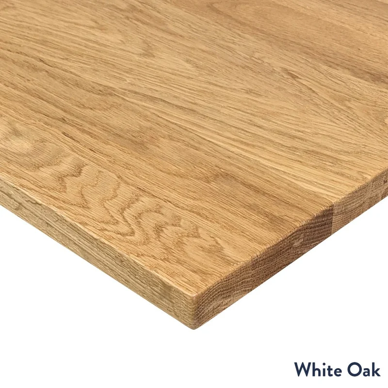 Desky Dual Mini Hardwood Sit Stand Desk 80cm White Oak Desktop and White Frame
