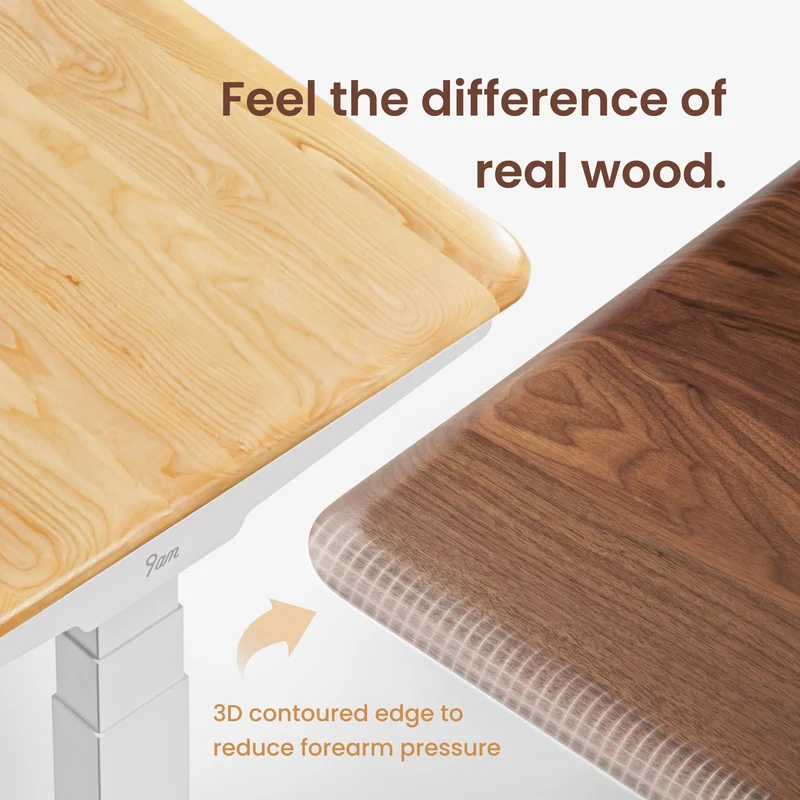 9am HOME Pesk Pro Hardwood Home Office Electric Standing Desk - (American Ash Top)(1800*750mm)