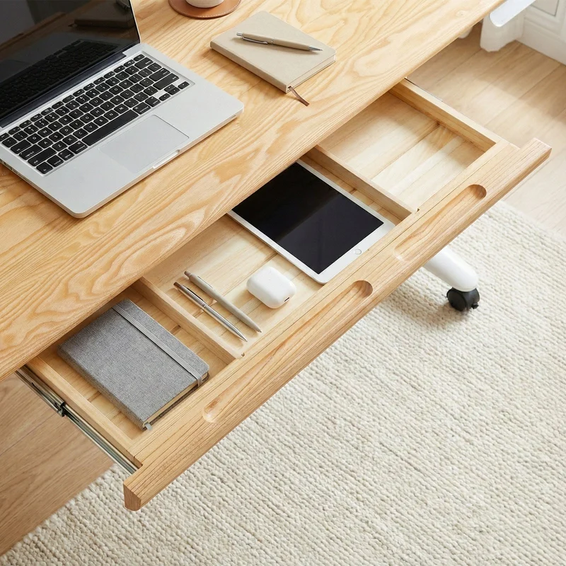 9am HOME Atom Pro Ash Hardwood Home Office Stand Up Desk - (American Ash Top)(1200*750mm)