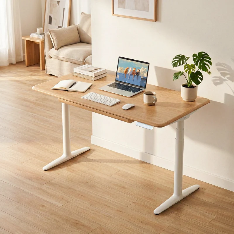 9am HOME Atom Pro Ash Hardwood Home Office Stand Up Desk - (American Ash Top)(1500*750mm)