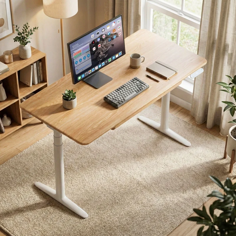 9am HOME Atom Pro Ash Hardwood Home Office Stand Up Desk - (American Ash Top)(1800*750mm)