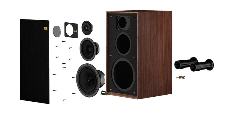 Wharfedale LINTON 85th Loudspeakers with Floor Stands - Pair (Mahogany)