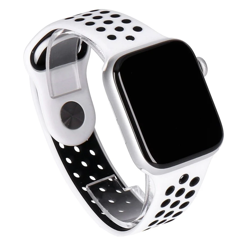 Apple Watch Series 6 Nike GPS 44mm Silber Aluminiumgehäuse mit Sportarmband Platinum/Schwarz