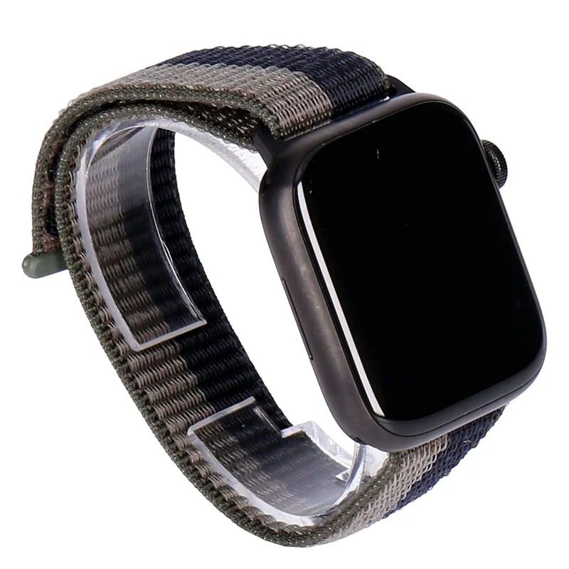 Apple Watch Series 7 45mm GPS + 4G Titan Schwarz Titangehäuse mit Sport Loop Tornado/Grau