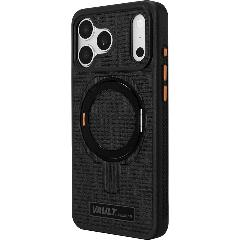 Pelican Vault MagSafe Stand Case for iPhone 18 Pro (Black)