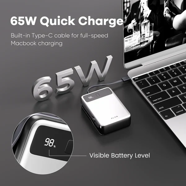 ZLOS 160W 3-Port Fast Car Charger Cigarette Lighter Adapter (2 USB-C & 1 USB-A Ports)