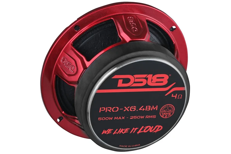 DS18 PRO-X 6.5" Mid Range & Super Bullet Tweeter Package (4 Speakers)