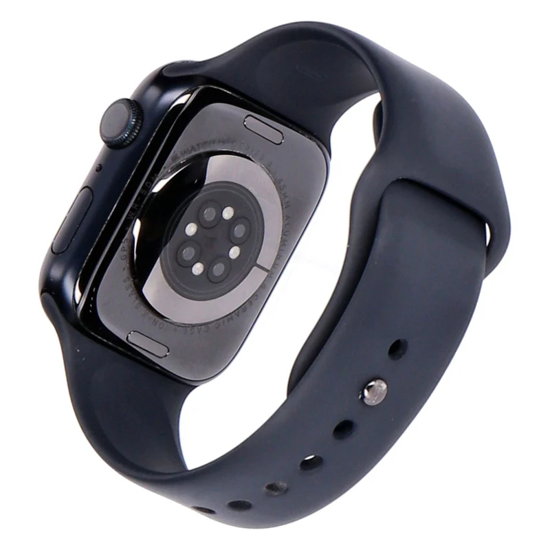 Apple Watch Series 9 45mm GPS Mitternacht Aluminiumgehäuse mit Sportarmband S/M