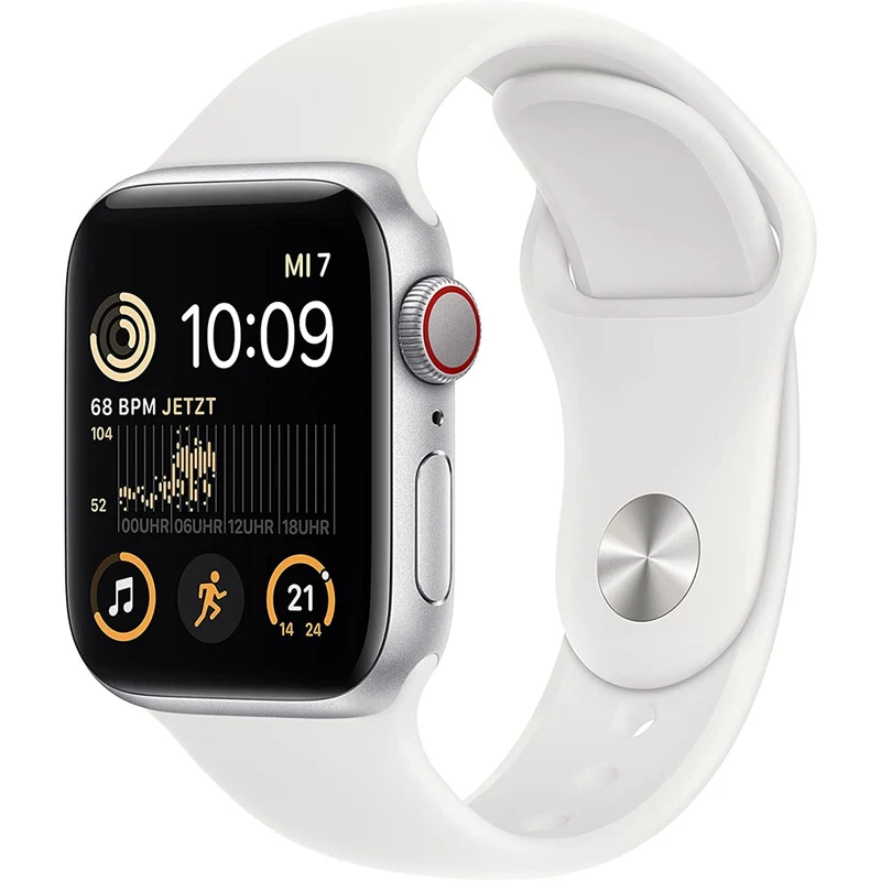 Apple Watch SE 2 40mm GPS Polarstern Aluminiumgehäuse mit Sportarmband S/M Polarstern