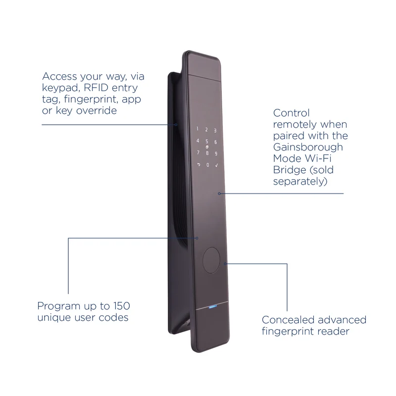 Gainsborough Mode Smart Pull Handle in Black