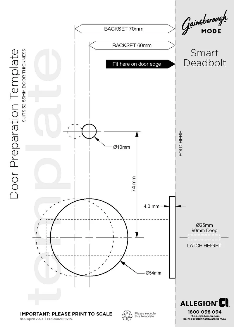 Gainsborough Mode Smart Entrance Deadbolt (Matte Black)