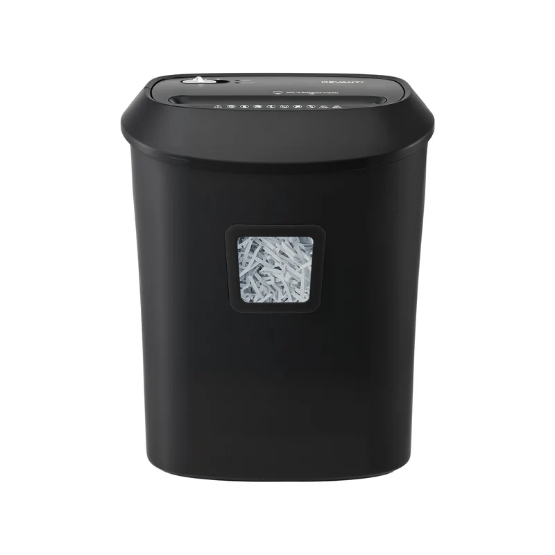 DEVANTI 25L Paper Shredder 14 Sheet P4 Cross Cut for Home Office