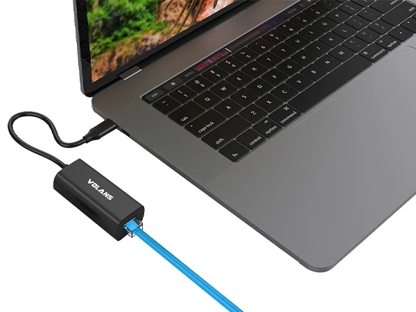 Volans Aluminium USB-C to RJ45 Gigabit Ethernet Adapter