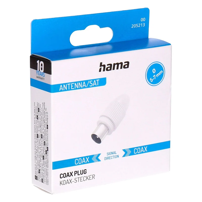 Hama 00205213 Koaxialstecker 1 Stück(e)