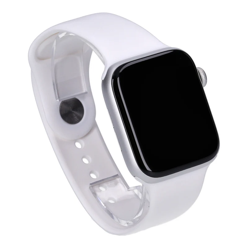 Apple Watch Series 6 44mm GPS Silber Aluminiumgehäuse mit Sportarmband Weiß