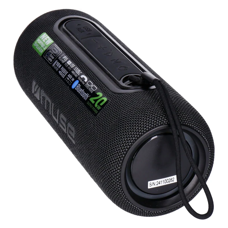 MUSE M-780 BT portabler Bluetooth Lautsprecher 20W RGB Schwarz