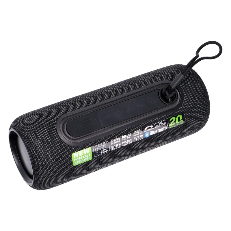 MUSE M-780 BT portabler Bluetooth Lautsprecher 20W RGB Schwarz