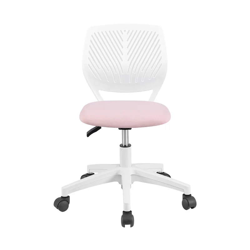 Artiss Ergonomic Office Chair Armless Study Chair Height Adjustable Pink
