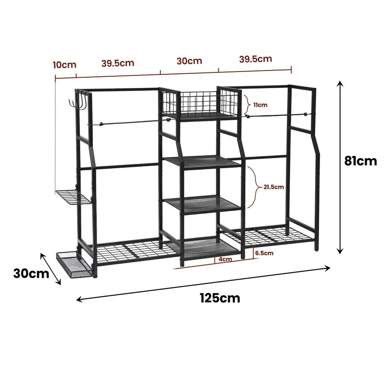 Everfit Golf Bag Storage Golfing Equipment Rack Holds 2 Bags 16 Clubs