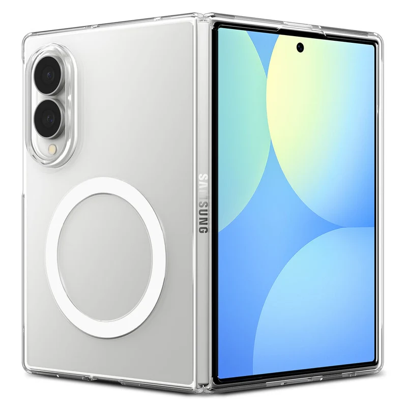 Spigen Galaxy Z Fold 8 Air Skin (MagFit) Case (Clear Case / White Ring)