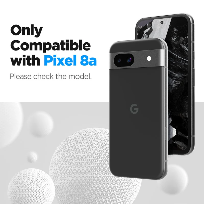 Spigen Google Pixel 8a AlignMaster GLAS.tR Slim 2PCS Glass Screen Protector - Clear
