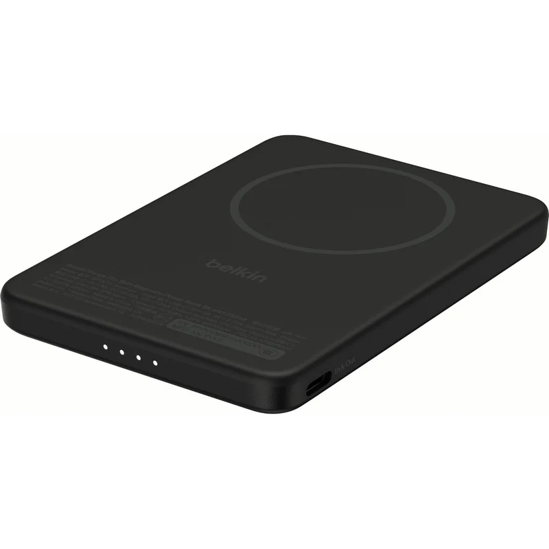 Belkin BoostCharge Slim Magnetic Power Bank 5K with Stand (Black)