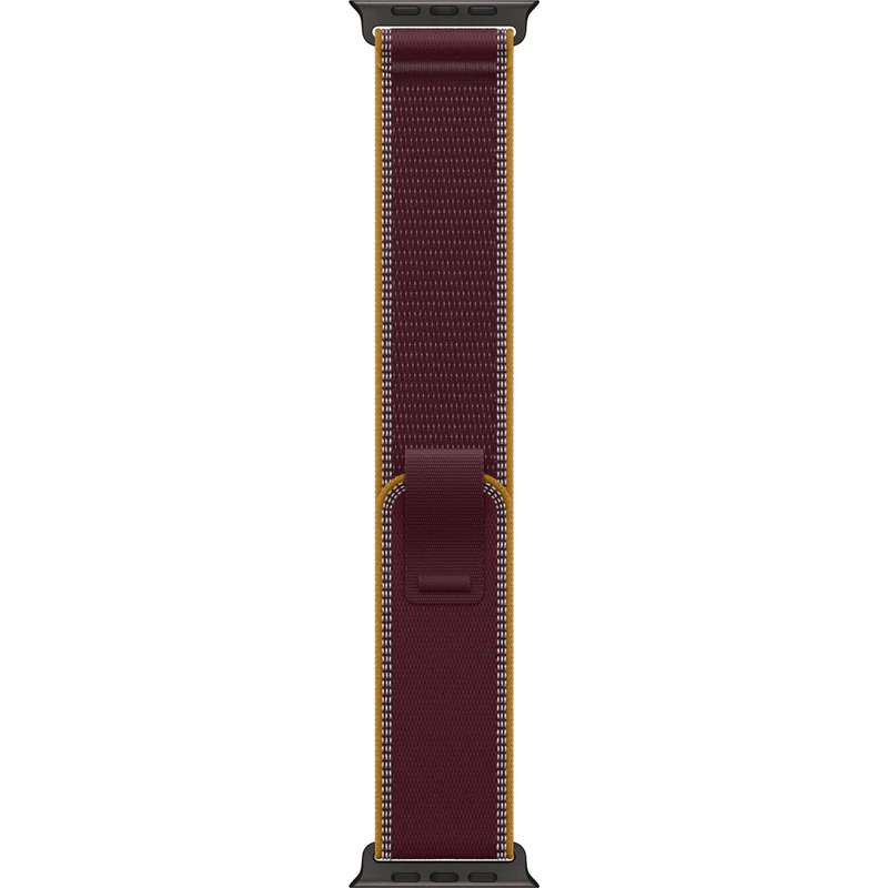 Apple Watch 49mm [Burgundy] Trail Loop [S/M] [Black Titanium Finish]