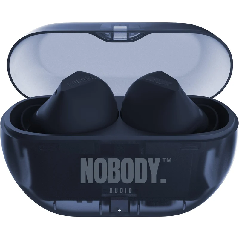 NOBODY VP4 GymBuds ANC Premium Earbuds With Call Clarity & Gripskin Fit (Navy Blue)