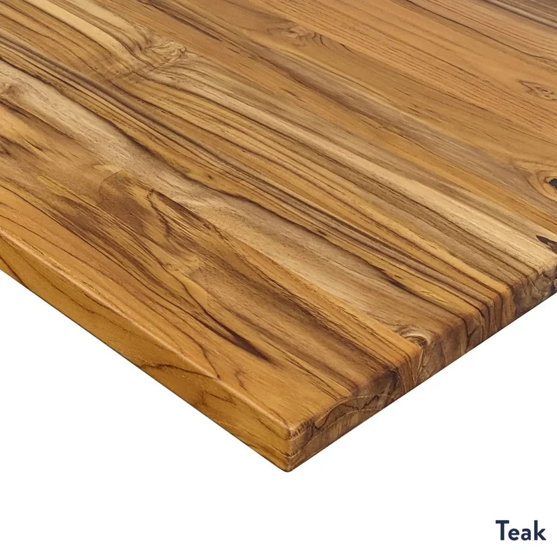 Desky Dual Hardwood Sit Stand Desk 180cm Teak Desktop and Space Grey Frame