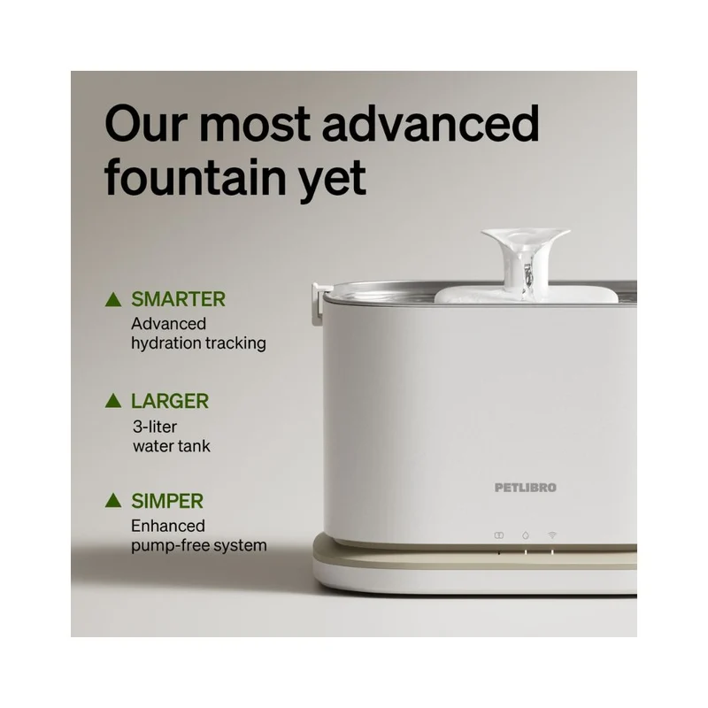 Petlibro Dockstream 2 Smart Pet Water Fountain 3L WiFi White