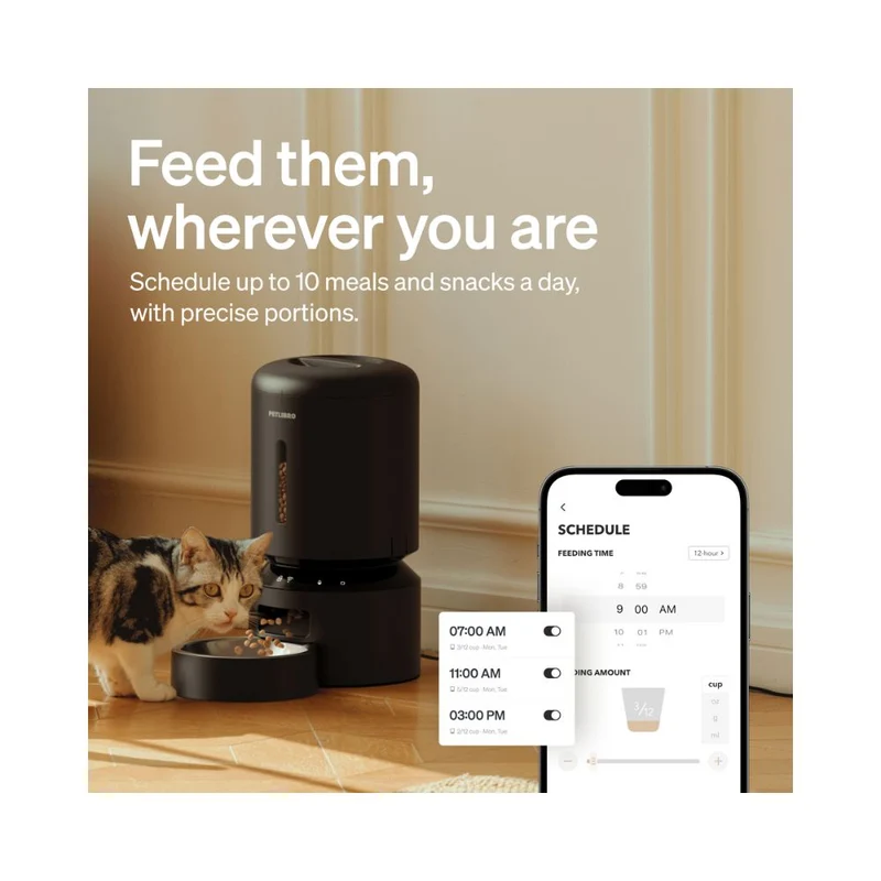 Petlibro Granary Smart Feeder 5L WiFi Automatic Pet Feeder Black