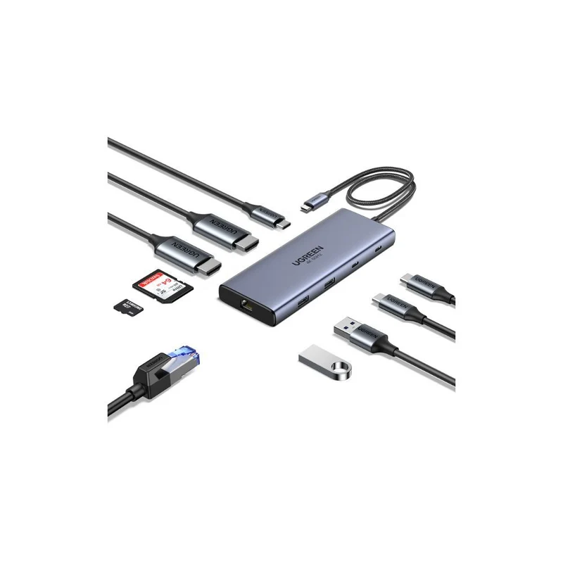 Ugreen 10-in-1 USB C Hub with Dual 4K display