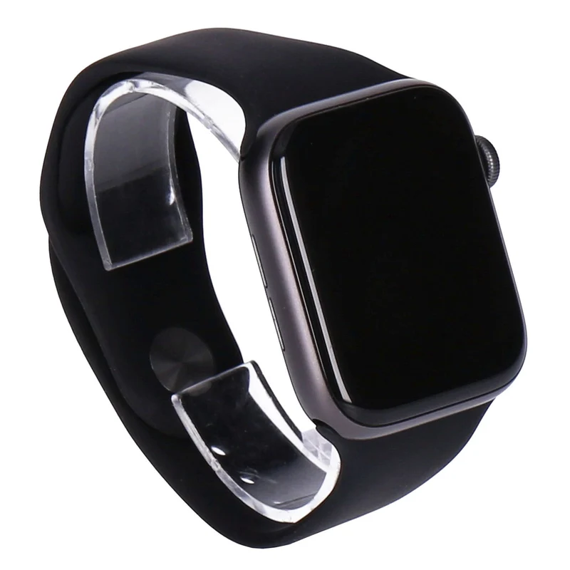 Apple Watch Series 5 44mm GPS Spacegrau Aluminiumgehäuse mit Sportarmband schwarz