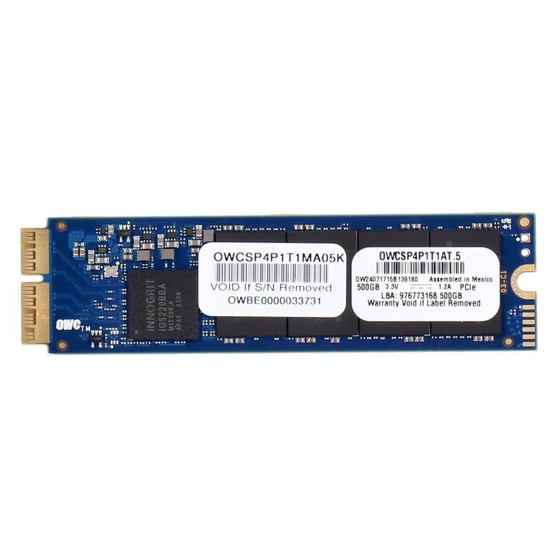 OWC Aura Pro X2 PCIe NVMe interne SSD-Festplatte 500GB
