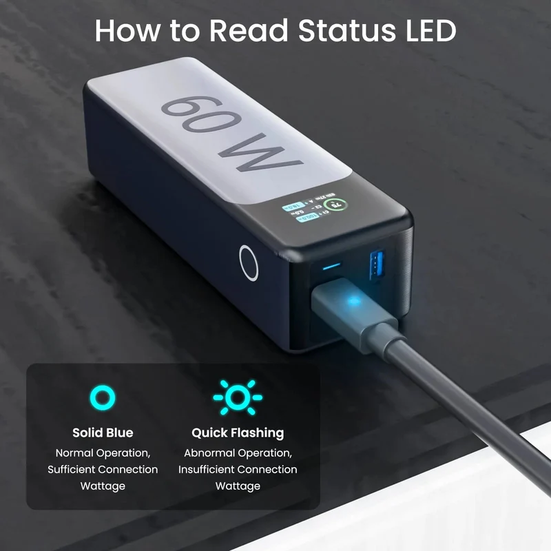 STARGEAR Mini 140W USB-C to DC Power Cable with LED for Starlink Mini 2m / 5m