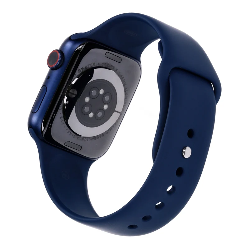 Apple Watch Series 6 44mm GPS + 4G Blau Aluminiumgehäuse mit Sportarmband Deep Navy